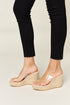 Forever Link Clear Strap Espadrille Platform Wedge Sandals STYLE SOURCE