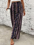 Printed High Waist Wide Leg Pants STYLE SOURCE