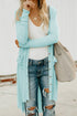 V-Neck Long Sleeve Cardigan with Pocket STYLE SOURCE