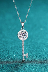 Moissanite Key Pendant Necklace STYLE SOURCE
