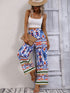 Printed High-Rise Wide Leg Pants STYLE SOURCE