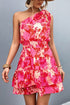 Floral Smocked Waist Tied One-Shoulder Dress STYLE SOURCE