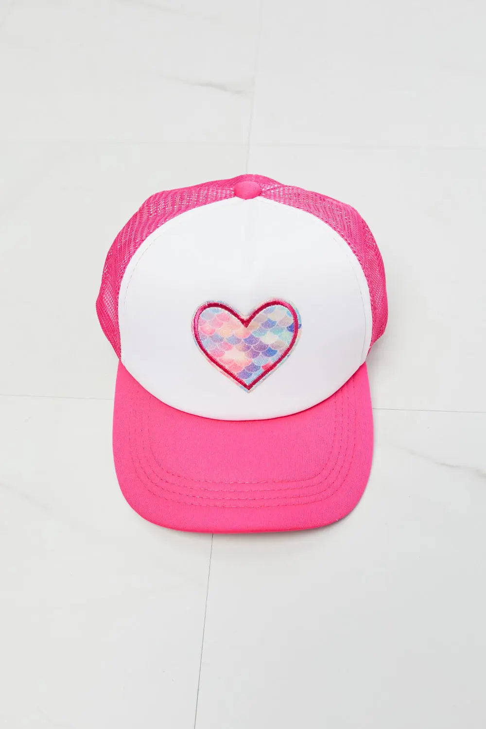Fame Falling For You Trucker Hat in Pink STYLE SOURCE