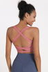 Crisscross Open Back Cropped Sports Cami STYLE SOURCE