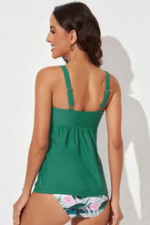 Full Size Adjustable Strap Tankini Set STYLE SOURCE