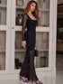 Square Neck Long Sleeve Maxi Dress STYLE SOURCE