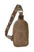 Adjustable Strap PU Leather Sling Bag STYLE SOURCE