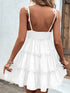 Frill Spaghetti Strap Tiered Dress STYLE SOURCE