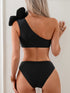 Single Shoulder Three-Piece Swim Set STYLE SOURCE