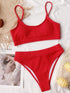 Scoop Neck Spaghetti Strap Two-Piece Swim Set STYLE SOURCE