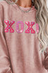 XOXO Round Neck Dropped Shoulder Sweatshirt STYLE SOURCE