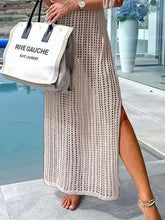 Openwork Slit Cutout Wide Strap Dress STYLE SOURCE