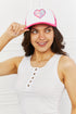 Fame Falling For You Trucker Hat in Pink STYLE SOURCE